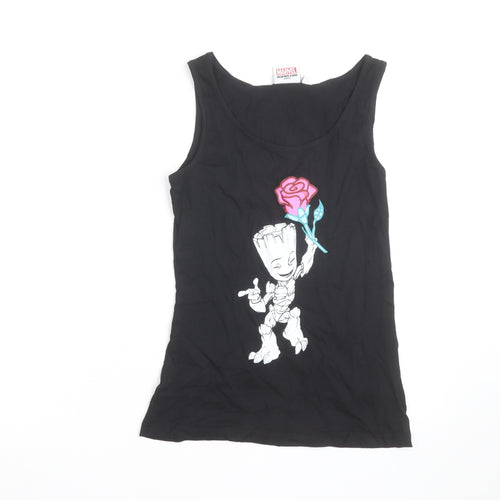 Marvel Guardians of the Galaxy Groot Black Sleeveless Top S