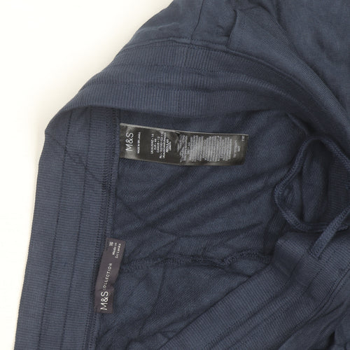 Marks and Spencer Women’s Blue Jersey Jogger Trousers Size 16