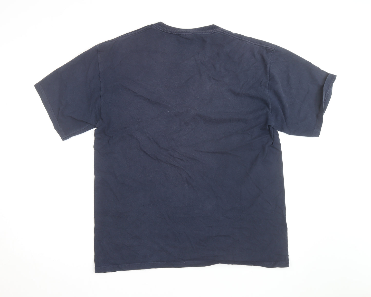 Champion Men's Blue Harvard University Graphic T-Shirt XL