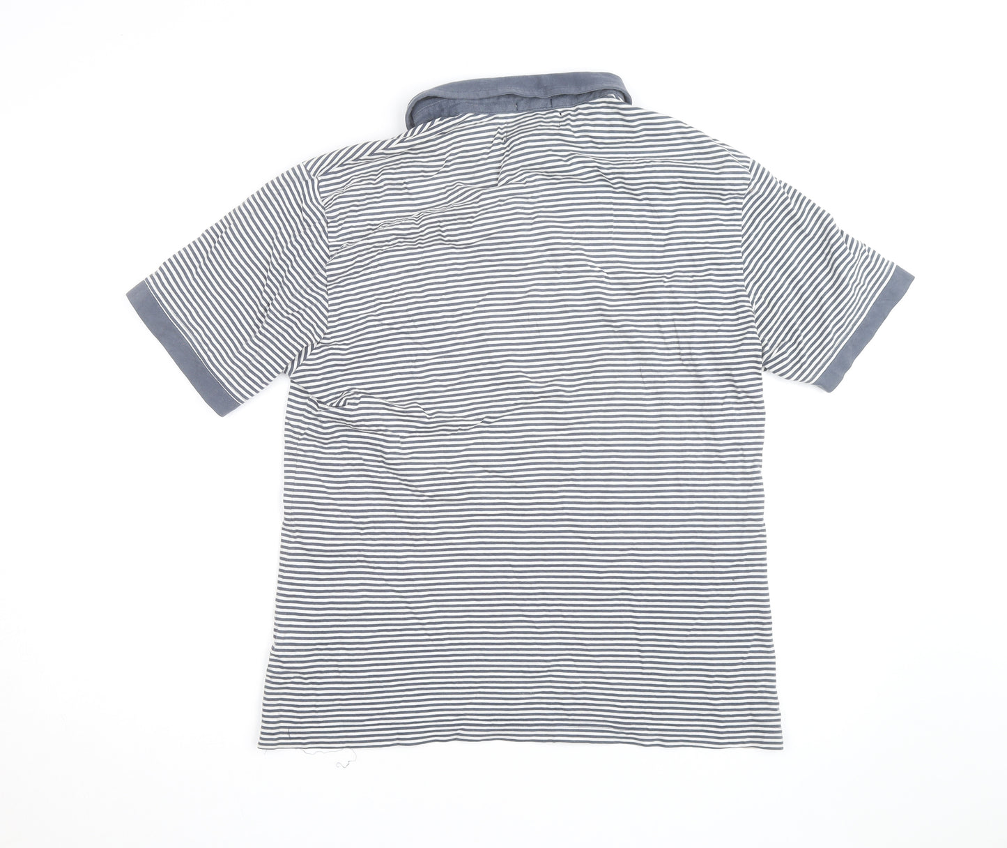 Original Penguin Men's Blue Striped Slim Fit Polo Shirt XL
