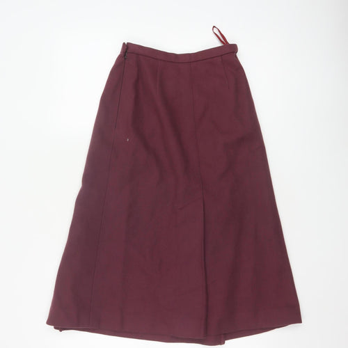 Planet Women’s Red Wool A-Line Midi Skirt Size 8