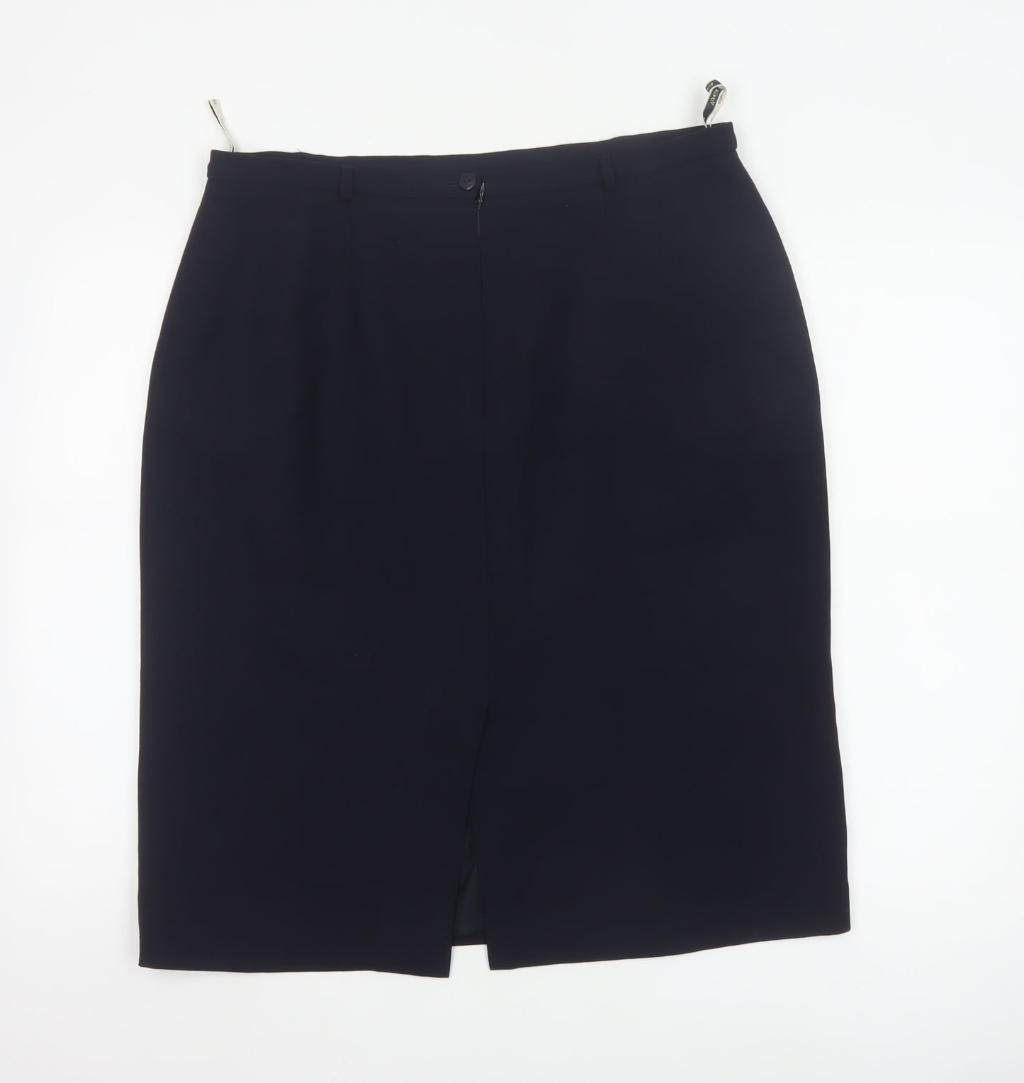 Viyella Women's Black Size 16 Wool Pencil Skirt