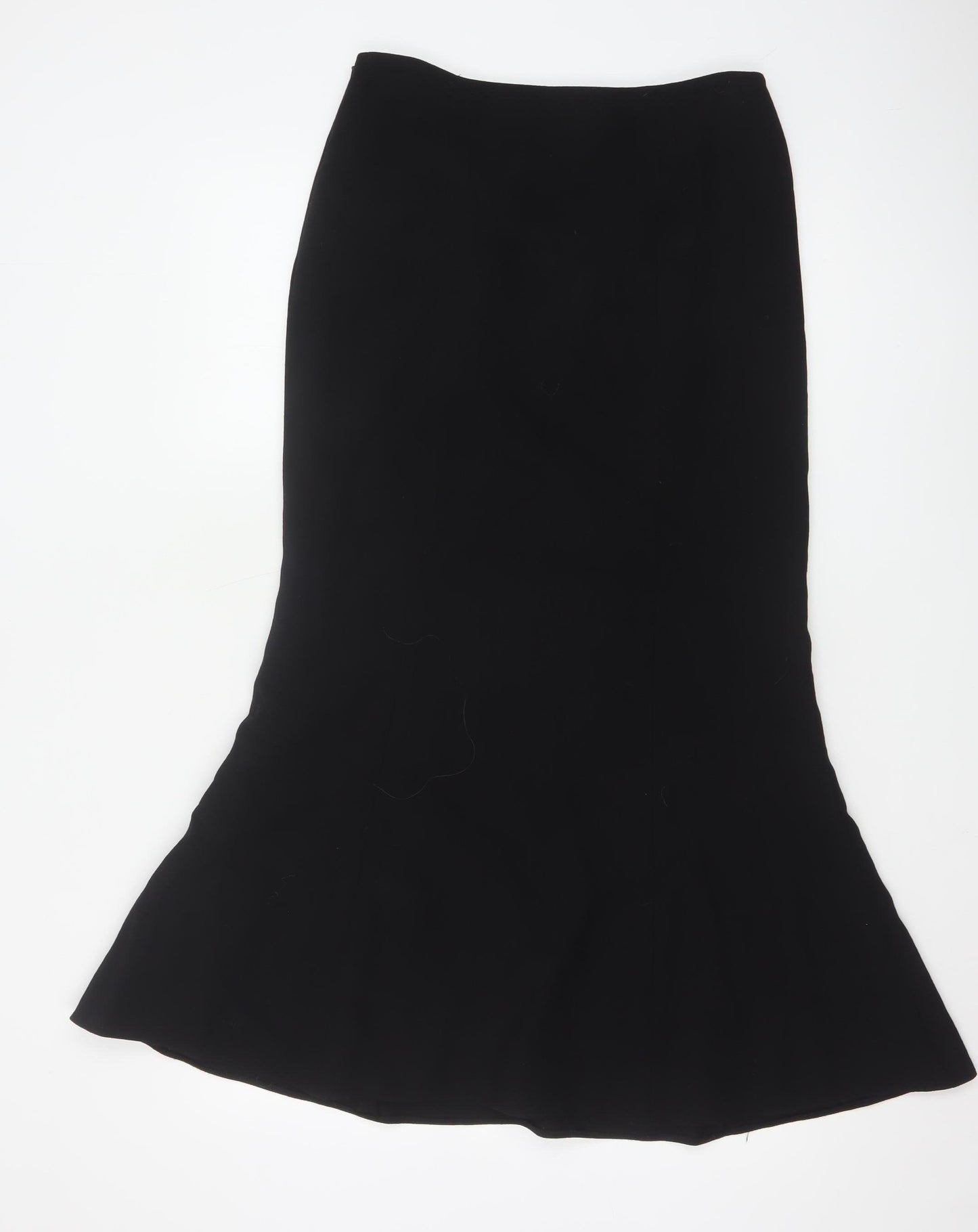 CC Women’s Black Wool Blend Trumpet Midi Skirt Size 10