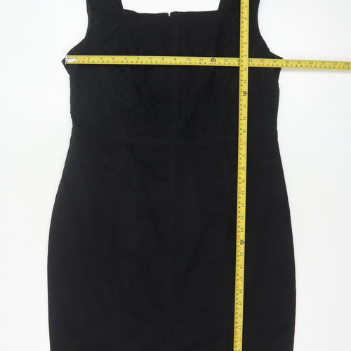 Marks and Spencer Women’s Black Cotton Sheath Dress UK 16