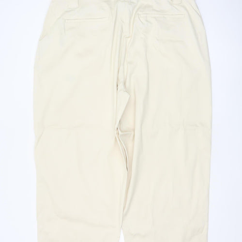Marks and Spencer Women Beige Size 22 Regular Pleated Trousers