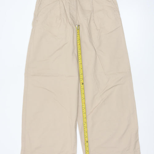 Marks and Spencer Womens Beige Chino Trousers Size 10 Short