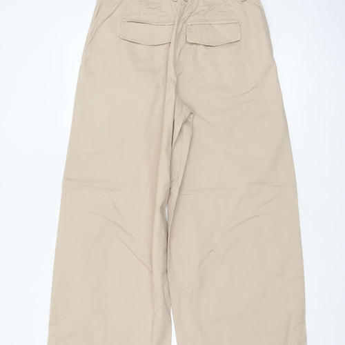 Marks and Spencer Womens Beige Chino Trousers Size 10 Short
