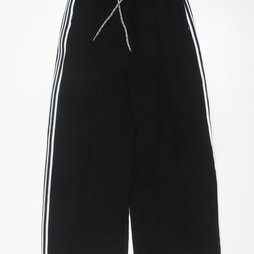Marks and Spencer Women's Black Size 8 Wide Leg Jogger Trousers