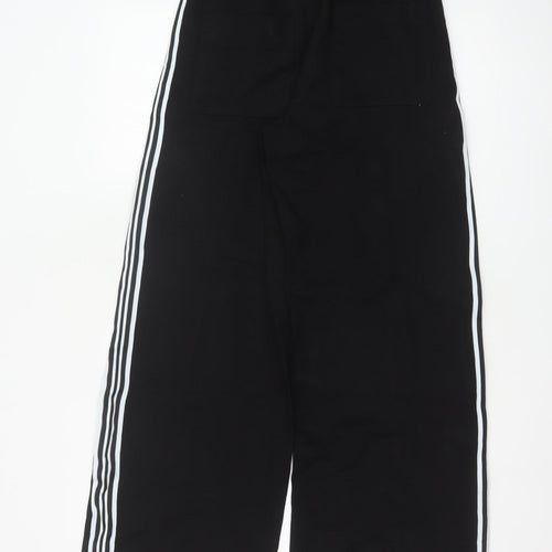 Marks and Spencer Women's Black Size 8 Wide Leg Jogger Trousers
