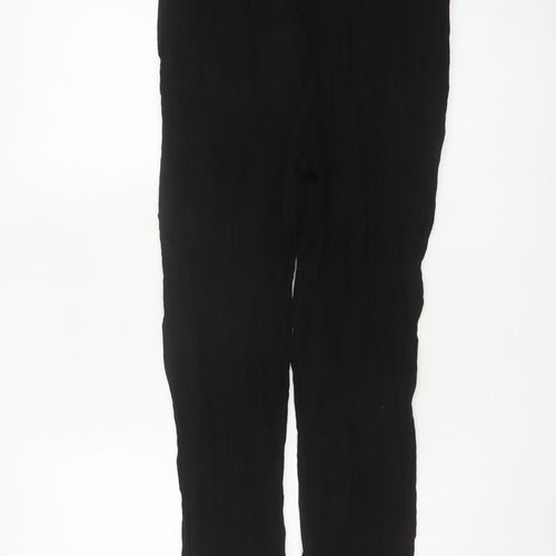 Stradivarius Women's Black Straight Leg Trousers Size S
