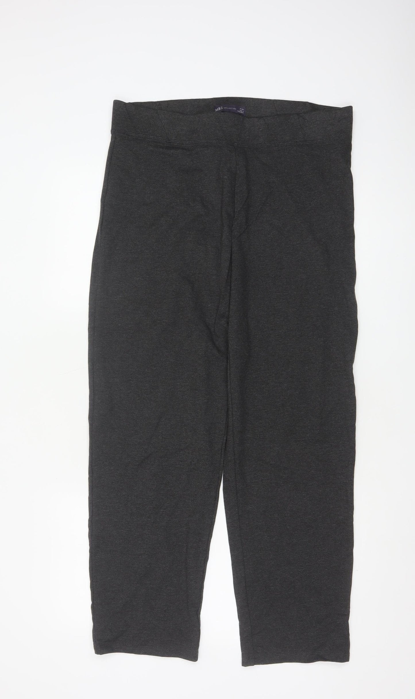 Marks and Spencer Women Grey Size 16 Short Leggings Trousers