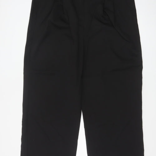 Simply Be Women’s Black Size 20 Pleated Trousers Polyester Blend