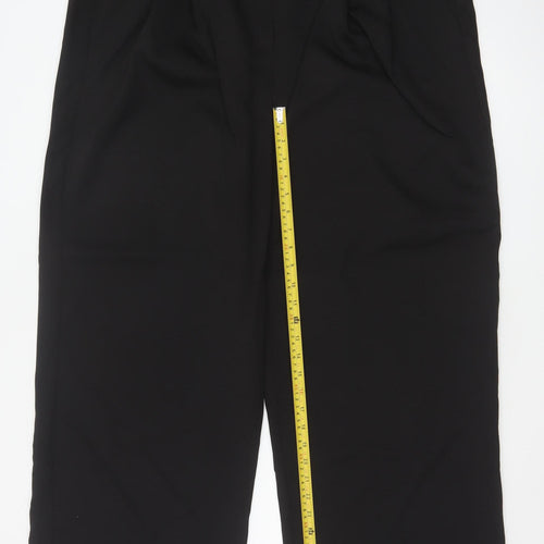 Simply Be Women’s Black Size 20 Pleated Trousers Polyester Blend