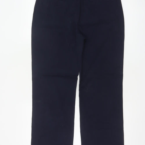 Marks and Spencer Women Navy Blue Size 12 Short Chino Trousers