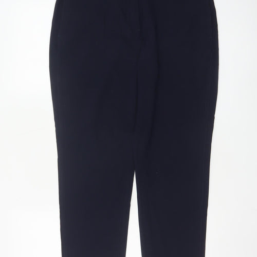 Marks and Spencer Women’s Navy Blue Short Tapered Trousers Size 12