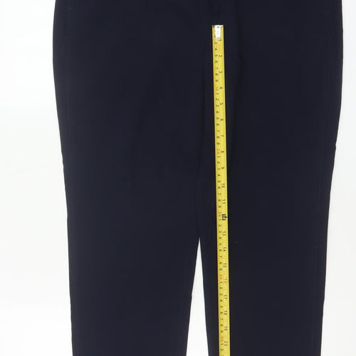 Marks and Spencer Women’s Navy Blue Short Tapered Trousers Size 12
