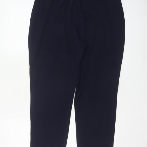 Marks and Spencer Women’s Navy Blue Short Tapered Trousers Size 12