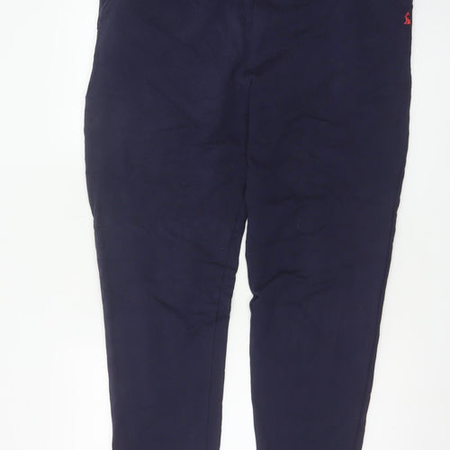 Joules Women Navy Blue Cotton Jogger Sweatpants UK 14