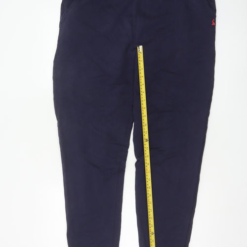 Joules Women Navy Blue Cotton Jogger Sweatpants UK 14