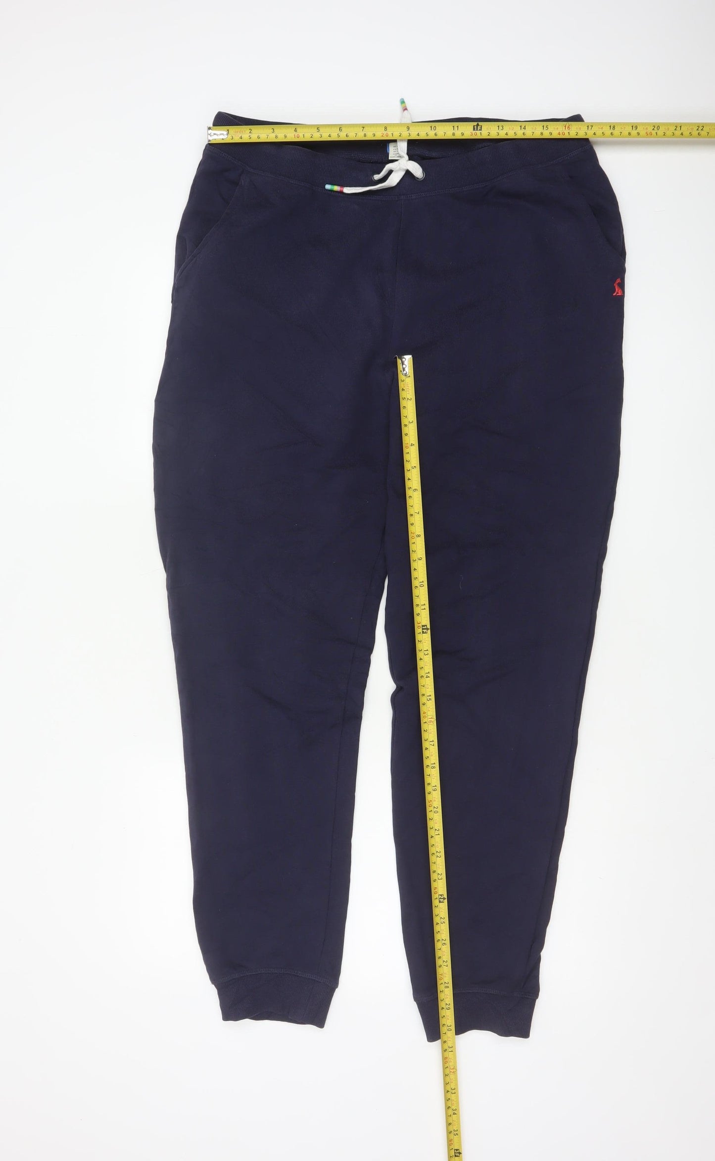 Joules Women Navy Blue Cotton Jogger Sweatpants UK 14