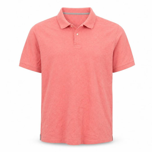 Charles Tyrwhitt Men's Pink Cotton Polo Shirt XL Regular Fit