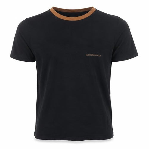 Emporio Armani Men’s Black Slim Fit Crew Neck T-Shirt S