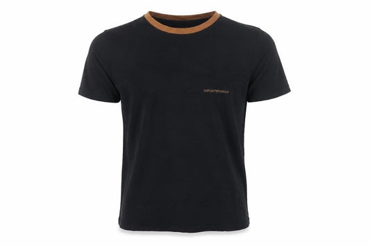 Emporio Armani Men’s Black Slim Fit Crew Neck T-Shirt S