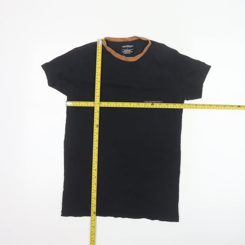 Emporio Armani Men’s Black Slim Fit Crew Neck T-Shirt S
