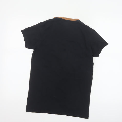 Emporio Armani Men’s Black Slim Fit Crew Neck T-Shirt S