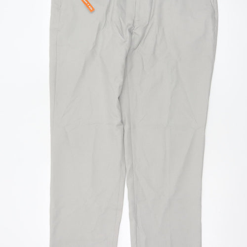 Marks and Spencer Men's Beige Regular Fit Chino Trousers 38x33