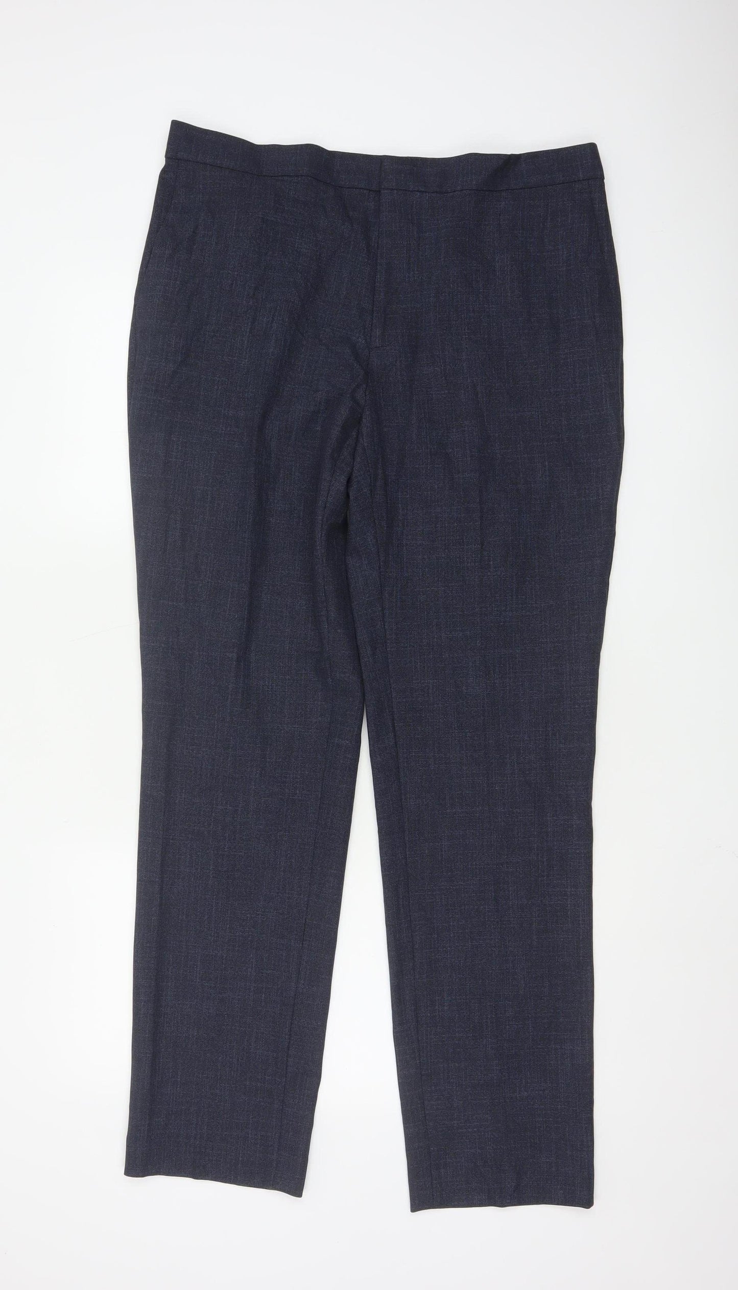 Marks and Spencer Autograph Men's Blue Slim Fit 36L Trousers