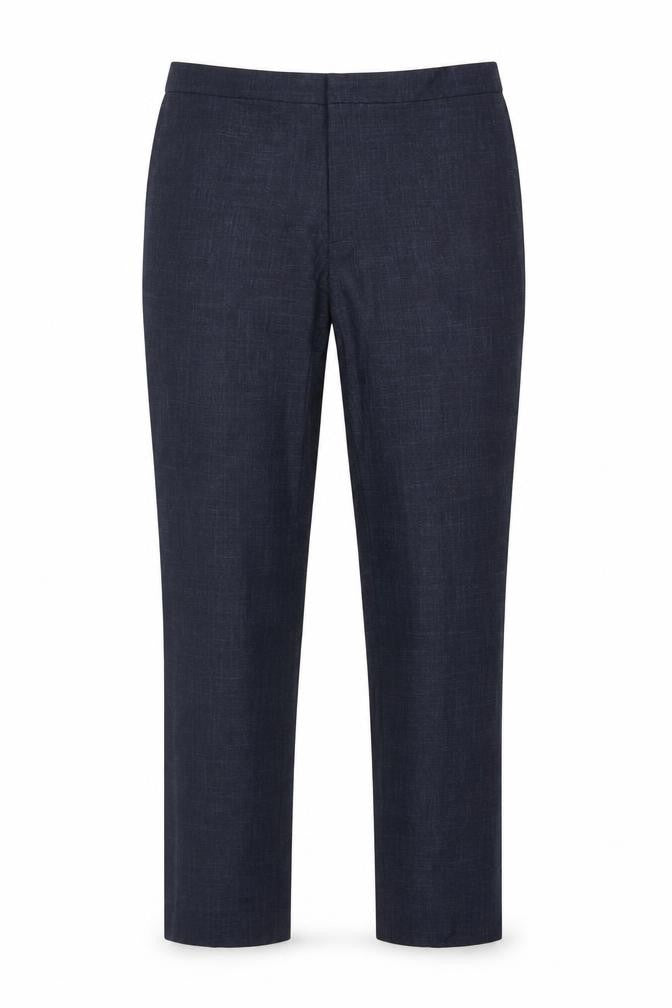 Front view of Marks & Spencer Autograph Men's Blue Slim Fit 36L Trousers