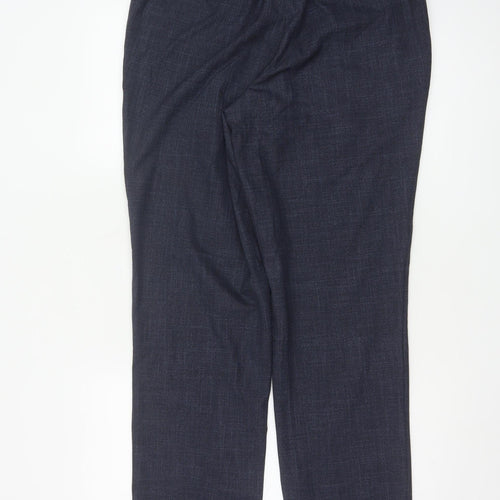 Marks and Spencer Autograph Men's Blue Slim Fit 36L Trousers