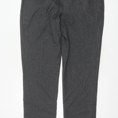 Marks and Spencer Men's Grey Regular Fit 38L Formal Trousers
