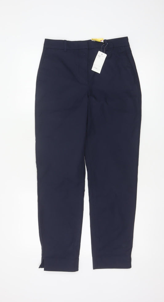 Marks and Spencer Women's Blue Slim Fit Ankle Trousers Size 6