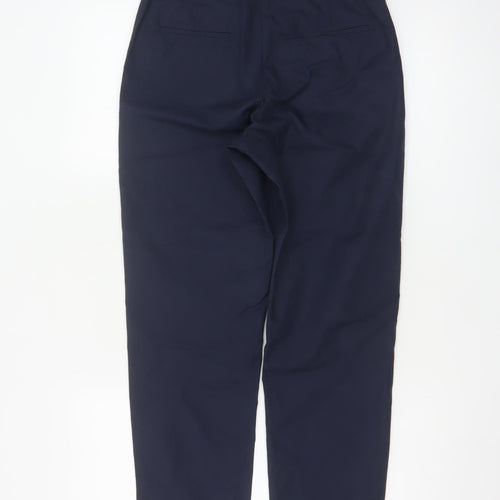 Marks and Spencer Women's Blue Slim Fit Ankle Trousers Size 6