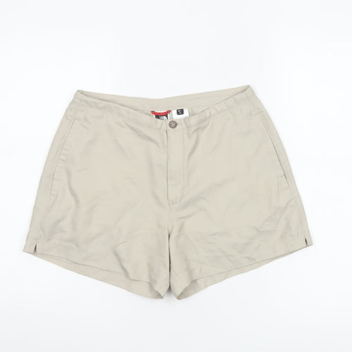 The North Face Womens Beige Chino Shorts Size S Quick Dry Outdoor