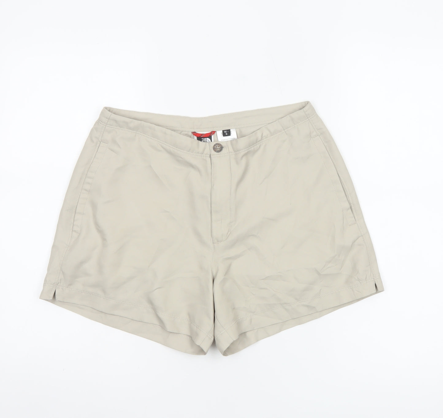 The North Face Womens Beige Chino Shorts Size S Quick Dry Outdoor