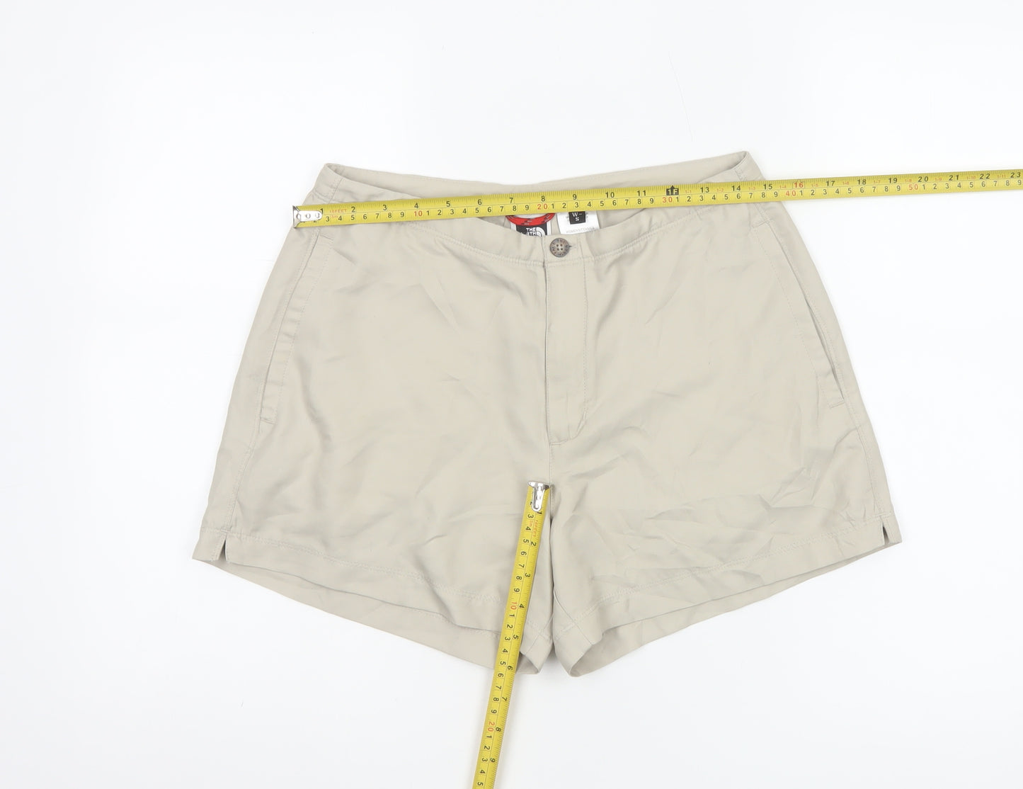 The North Face Womens Beige Chino Shorts Size S Quick Dry Outdoor