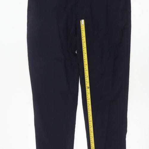 Marks and Spencer Men's Blue Wool Blend Dress Pants 36 Regular
