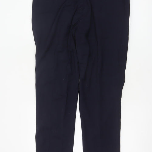 Marks and Spencer Men's Blue Wool Blend Dress Pants 36 Regular