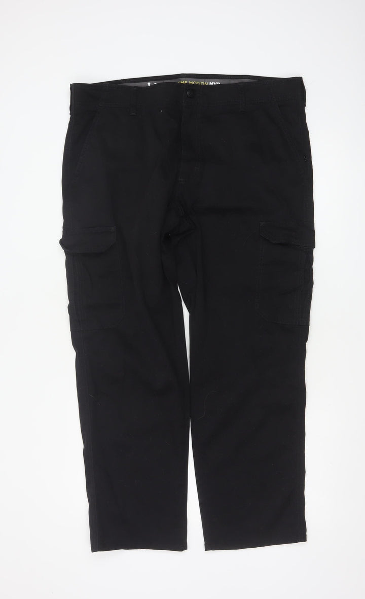 Lee Men’s Black Cargo Trousers W38 L30 Regular Straight Fit