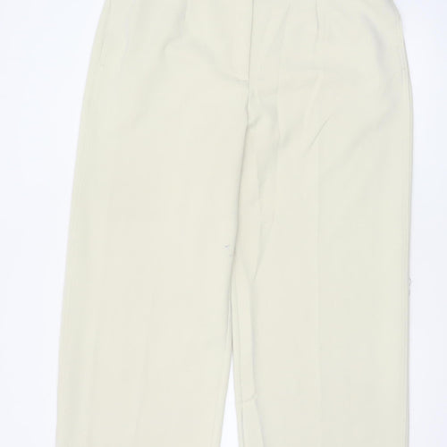 Marks and Spencer Men's Beige Regular Fit Dress Pants Size 18 Belted