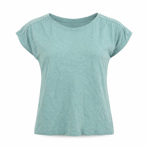 Marks and Spencer Per Una Women's Green Cotton T-Shirt Size 8