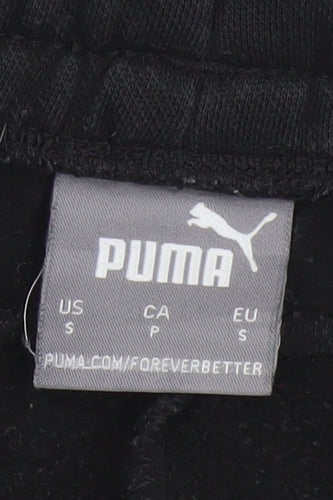 Puma Men's Black Jogger Sweatpants S Regular Fit Fleece