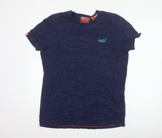 Superdry Men's Blue 2XL The Orange Label Short Sleeve Crew Neck T-Shirt