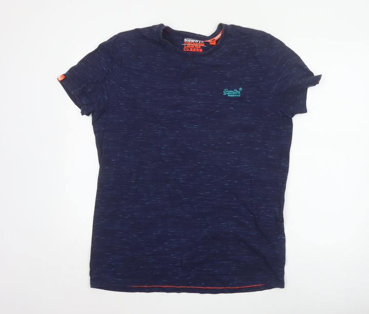 Superdry Men's Blue 2XL The Orange Label Short Sleeve Crew Neck T-Shirt