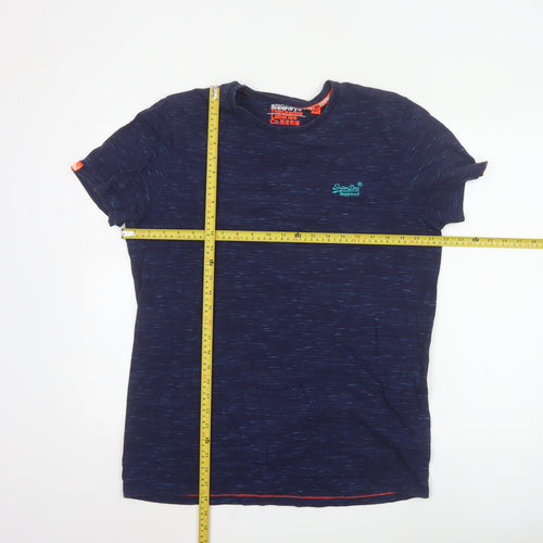 Superdry Men's Blue 2XL The Orange Label Short Sleeve Crew Neck T-Shirt