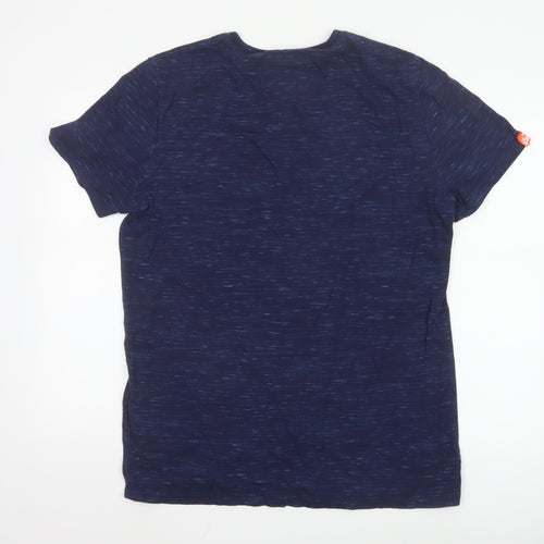 Superdry Men's Blue 2XL The Orange Label Short Sleeve Crew Neck T-Shirt