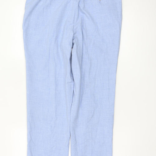Marks and Spencer Men's Blue Slim Fit Dress Trousers 34L